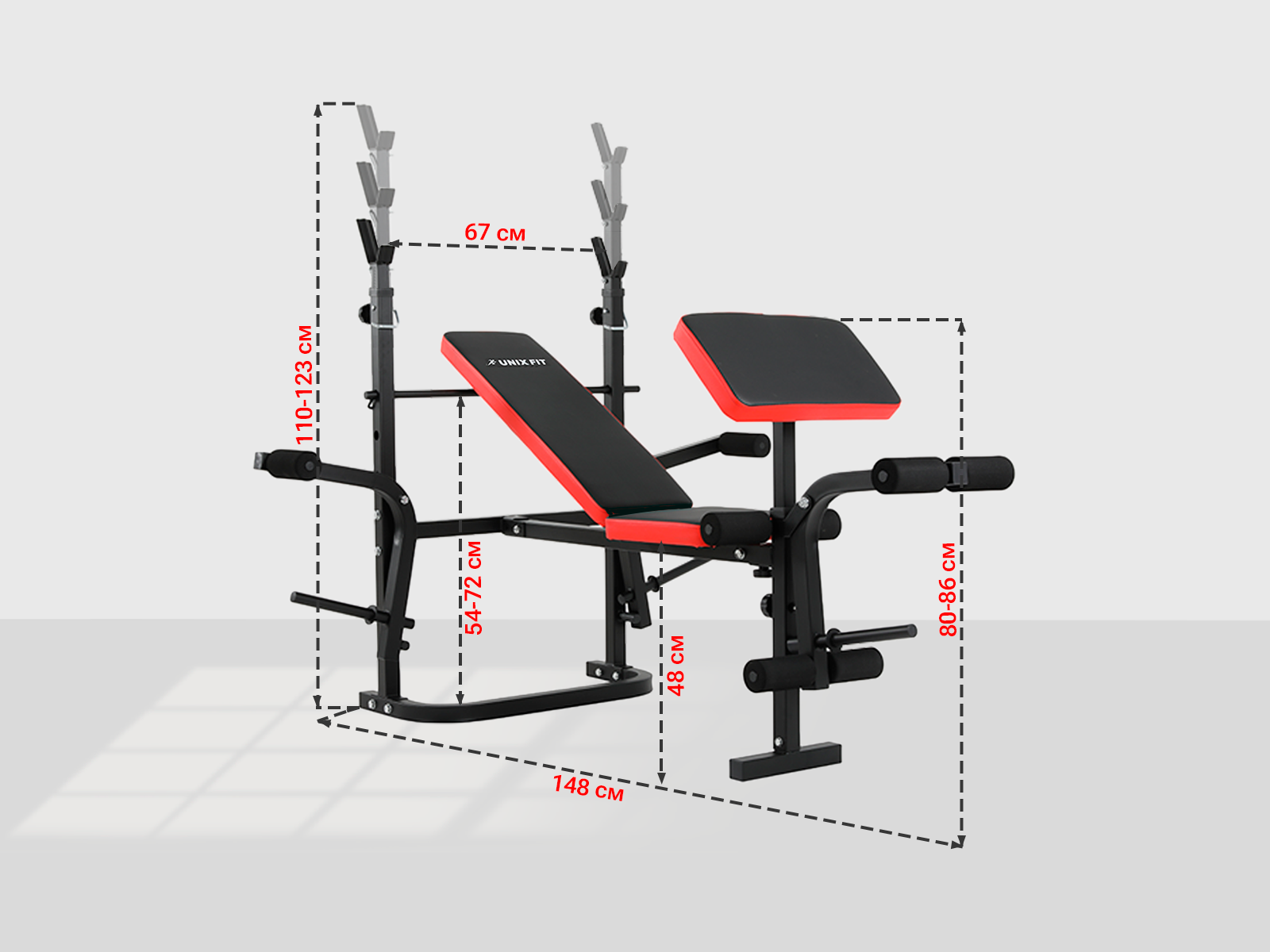 СкамьясиловаясостойкамиUNIXFitBENCH120P1